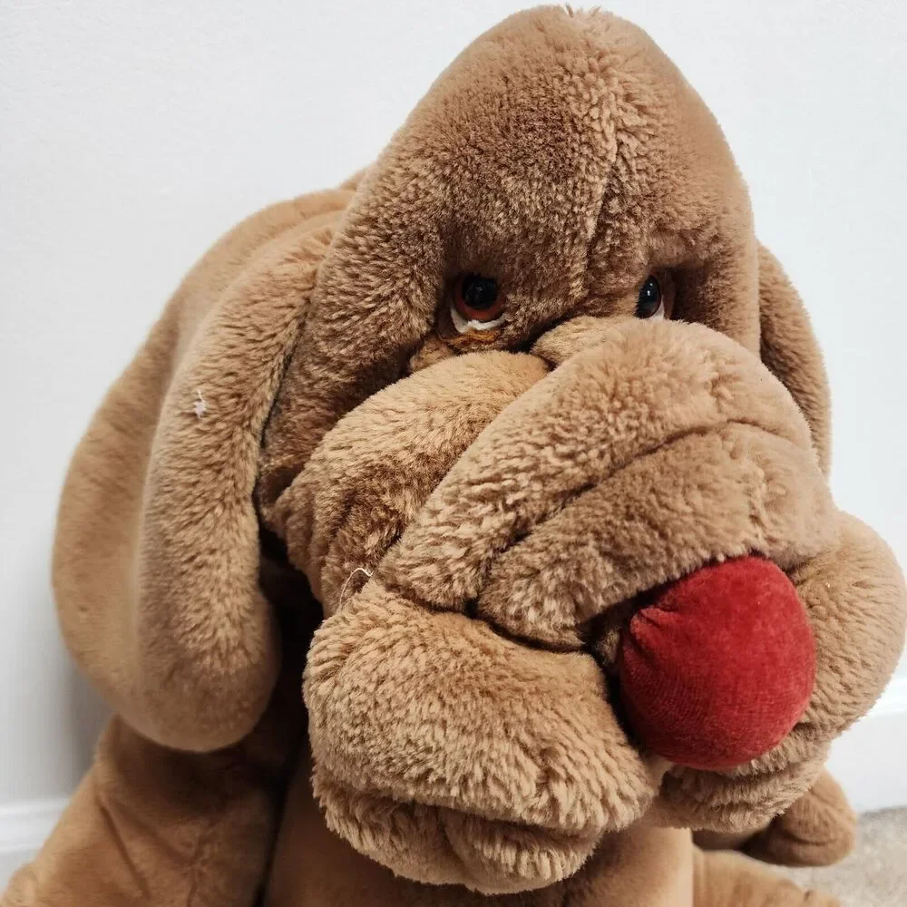 Vintage Ganzbros Wrinkles Dog Puppet Jumbo Plush 28